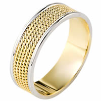 Item # 110471E - Gold Comfort Fit 7mm Handmade Wedding Band