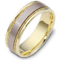 Item # 110551 - 14 kt Hand Made Wedding Ring