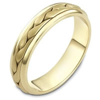 Item # 110611E - 18 kt Hand Made Wedding Band