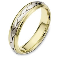 Item # 110621E - 18 kt Hand Made Wedding Band