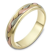 Item # 110641E - Wedding Band 18 kt Hand Made