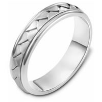 Item # 110741PP - Platinum Hand Made Wedding Band