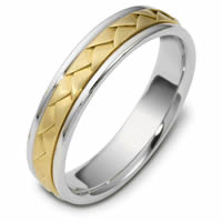 Item # 110751E - 18 kt Hand Made Wedding Band