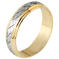 Item # 110811E - 18 kt Hand Made Wedding Band