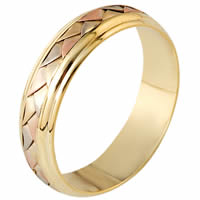 Item # 110821E - 18 kt Hand Made Wedding Band