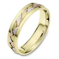 Item # 110841E - 18 kt Hand Made Wedding Band