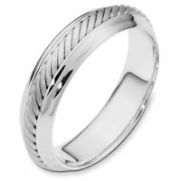 Item # 110871PP - Platinum Comfort Fit 4.5mm Handmade Wedding Band