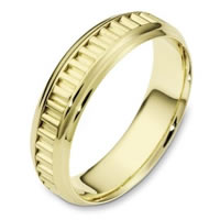 Item # 110981E - 18K Gold Comfort Fit, 6.0mm Wide Wedding Band