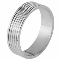 Item # 111191WE - 18K White Gold Wedding Band