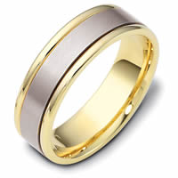 Item # 111381E - 18 kt Hand Made Comfort Fit Wedding Band