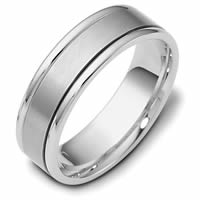 Item # 111381PD - Palladium Hand Made Comfort Fit Wedding Band