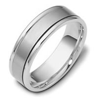 Item # 111381W - 14 kt Hand Made Comfort Fit Wedding Band