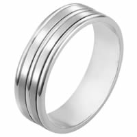 Item # 111521PD - Palladium Comfort Fit, 6.5mm Wide Wedding Band