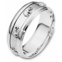 Item # 111811WE - 18K White Gold Wedding Band