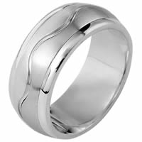 Item # 112061PP - Platinum Gold Wedding Band