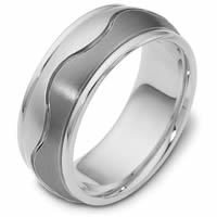 Item # 112071TG - Titanium & Gold Wedding Ring