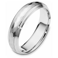 Item # 112611PP - Platinum Wedding RingRotating Center