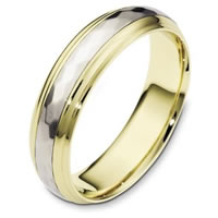 Item # 112611 - 14K Gold Wedding Band Rotating Center