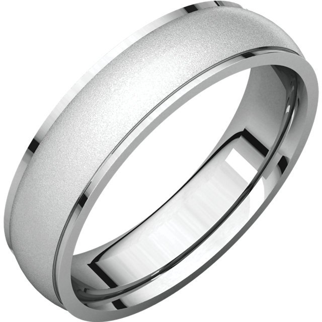 5mm Classic Platinum Band for Men in Matte Finish SJ PTO 252