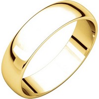 Item # 112941E - 18K Gold Ladies and Mens 5mm Wedding Ring