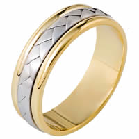 Item # 113111E - 18 kt Hand Made Wedding Band