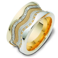 Item # 113311E - 18K Gold Diamond Wedding Band