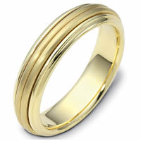 Item # 114061 - Center Rotating Gold Wedding Band