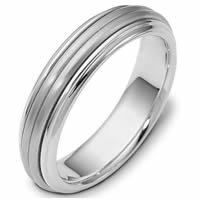 Item # 114061W - 14 K Gold Wedding Ring Center Rotating