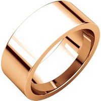 Item # 114781mRE - 18K Rose Gold Comfort fit 8mm Plain Wedding Band