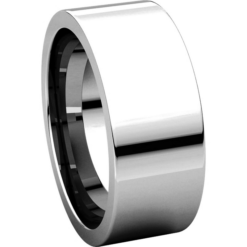 CF280 - Flat Comfort Fit High Polished Wedding Band-8mm – H.