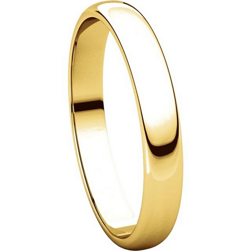 Item # 114851E View 5 - 18K Gold 3mm Wide Wedding Ring