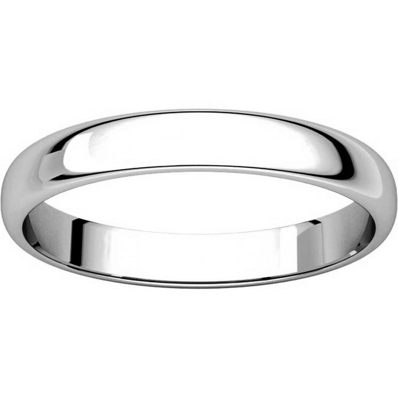 Item # 114851WE View 3 - 18K White Gold 3mm Wedding Ring