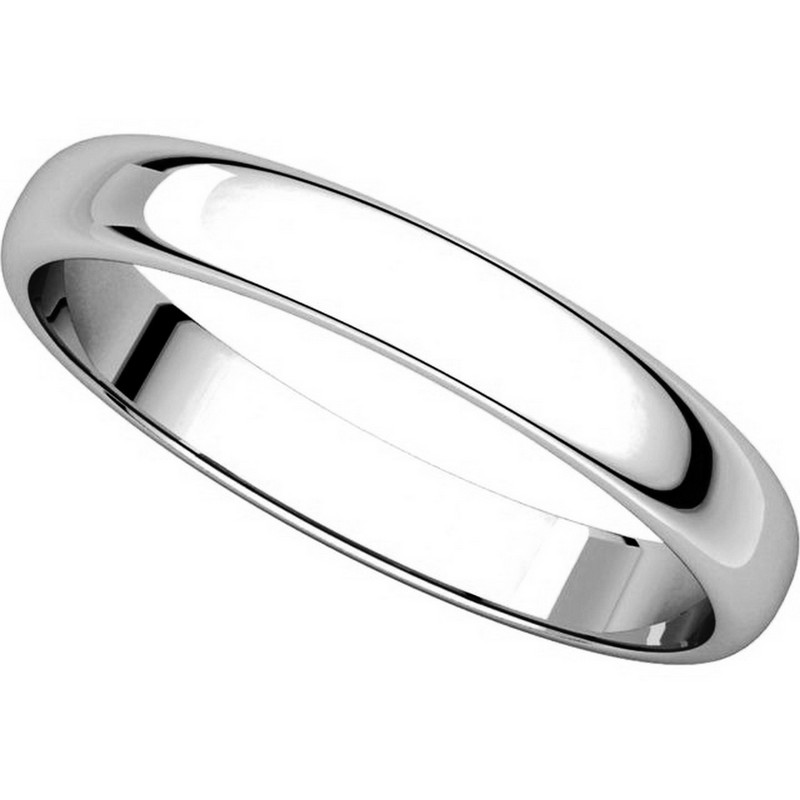 Item # 114851WE View 4 - 18K White Gold 3mm Wedding Ring