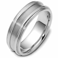 Item # 114861WE - 18K Hand Made 7.0mm Wide, Comfort Fit Wedding Band