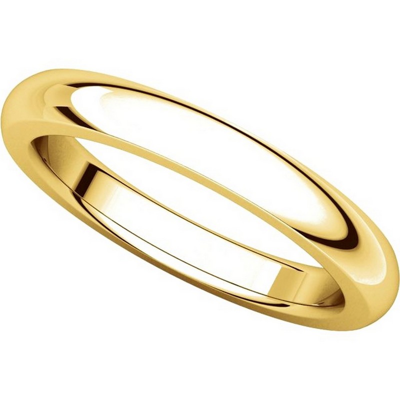 14K Gold 4Mm Mens Wedding Band guangludesign