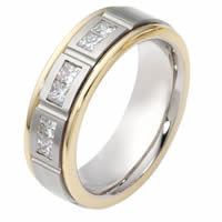 Item # 115641E - 18KT Gold Diamond Wedding Band