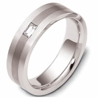 Item # 115951TG - Titanium-14 K Gold Diamond Wedding Band 