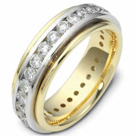 Item # 116141APE - Platinum-18K Gold Diamond Eternity Ring