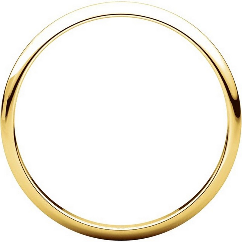 Item # 116761E View 2 - 18K Gold 2 mm Women Plain Wedding Ring