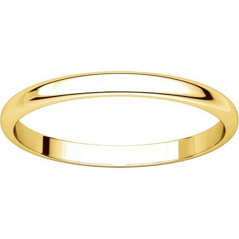 Item # 116761E View 3 - 18K Gold 2 mm Women Plain Wedding Ring