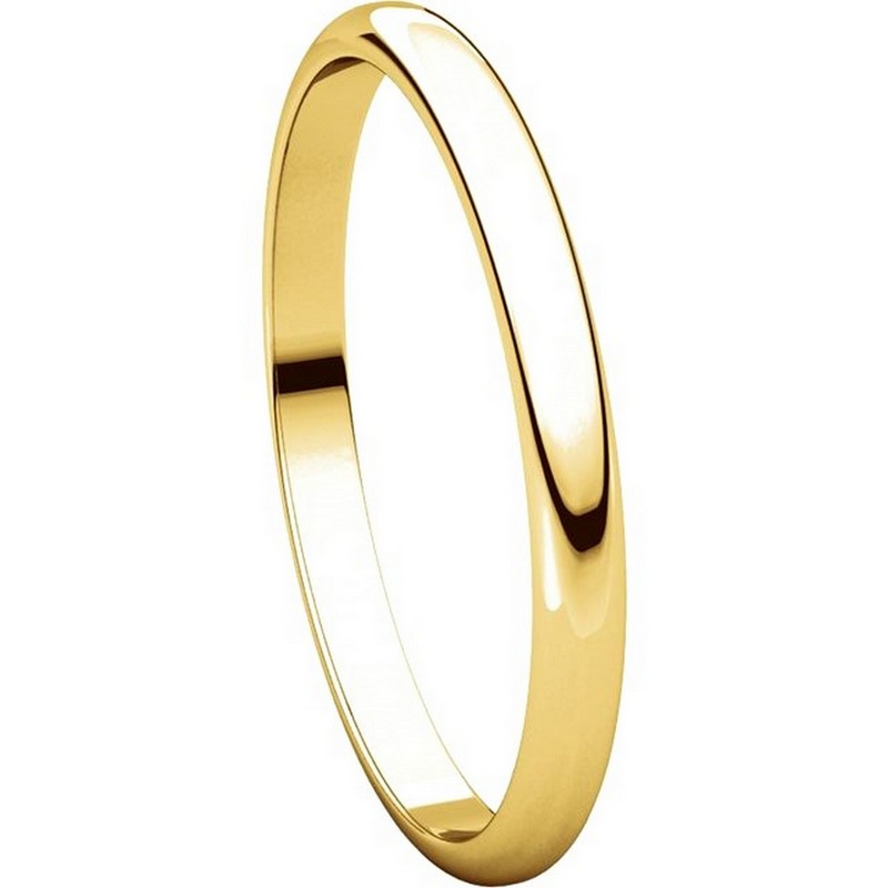 Item # 116761E View 5 - 18K Gold 2 mm Women Plain Wedding Ring
