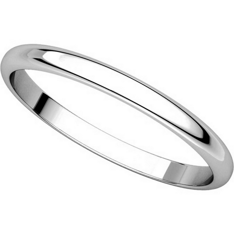 Item # 116761WE View 4 - 18K Gold 2 mm Ladies Wedding Ring