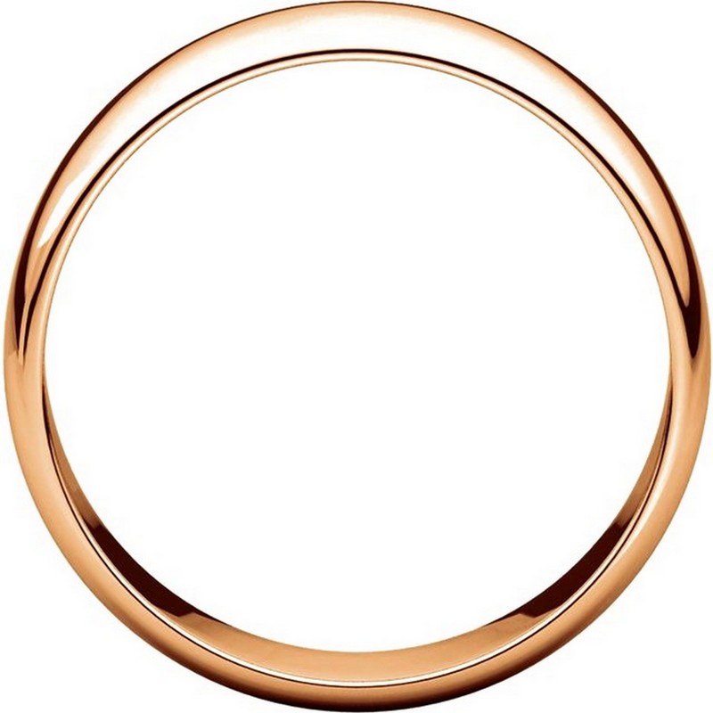 Item # 116821RE View 2 - 18K Rose Gold 6mm Wide Wedding Ring