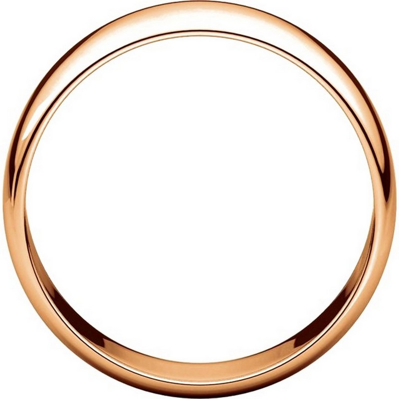 Item # 116831RE View 2 - 18K Rose Gold 7mm Wide His or Hers Wedding Ring