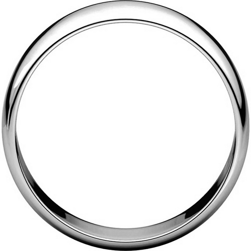 Item # 116831WE View 2 - 18K Plain Domed Wedding Ring