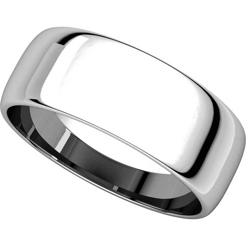 Item # 116831WE View 4 - 18K Plain Domed Wedding Ring