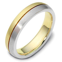 Item # 117111PE - Platinum & Gold Wedding Band Together Forever