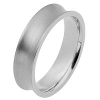 Item # 117191Wx - White Gold 6mm Wedding Band