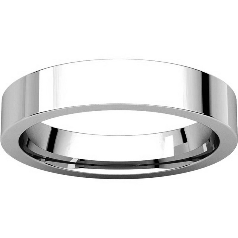 Item # 117211mPP View 4 - Plain 4.0 mm Wedding Ring in Platinum