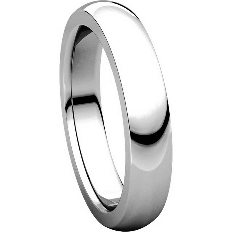 Item # 117331W View 5 - 14 K White Gold Plain comfort fit Wedding Band 